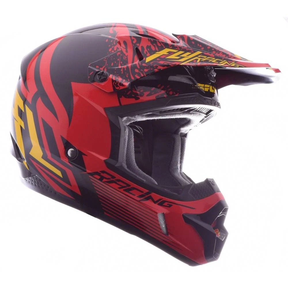 Casco fly Kinetic inversion red/black, foto 2
