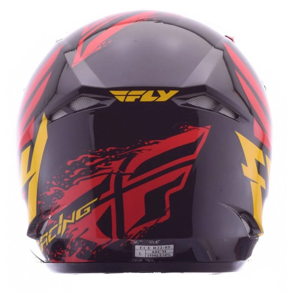 Casco fly Kinetic inversion red/black, foto 3