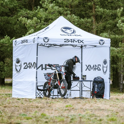 Gazebo gara 3x3m richiudibile Easy up 24mx con pareti laterali, foto 2