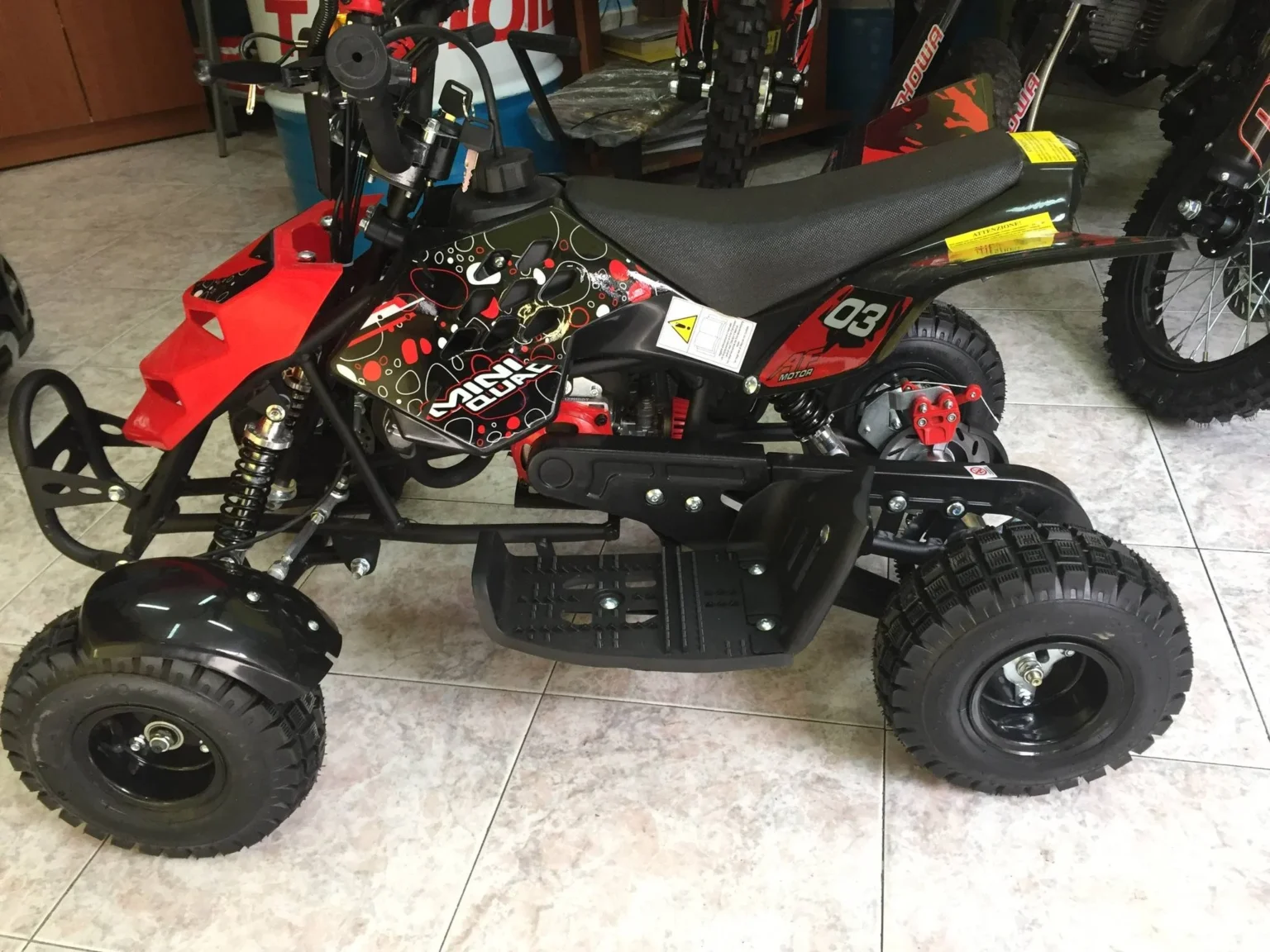 Mini quad Interceptor 50cc 2T ruota 4″, foto 6