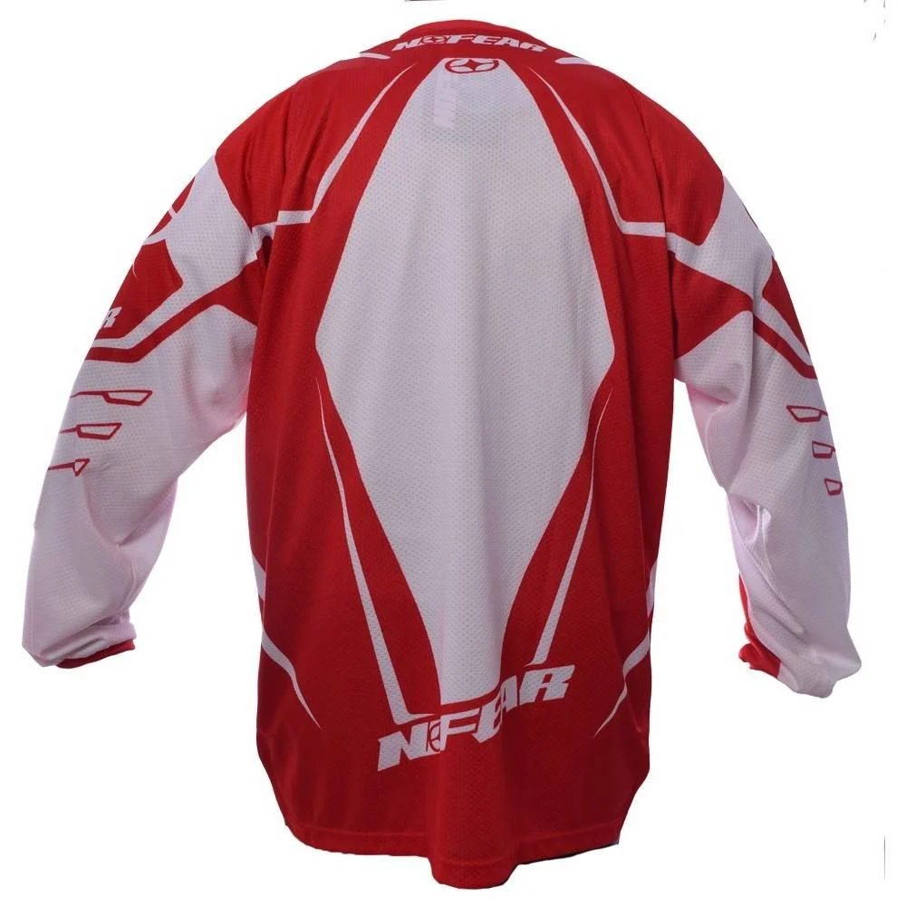 Maglia x cross enduro quad no fear proton red, foto 2