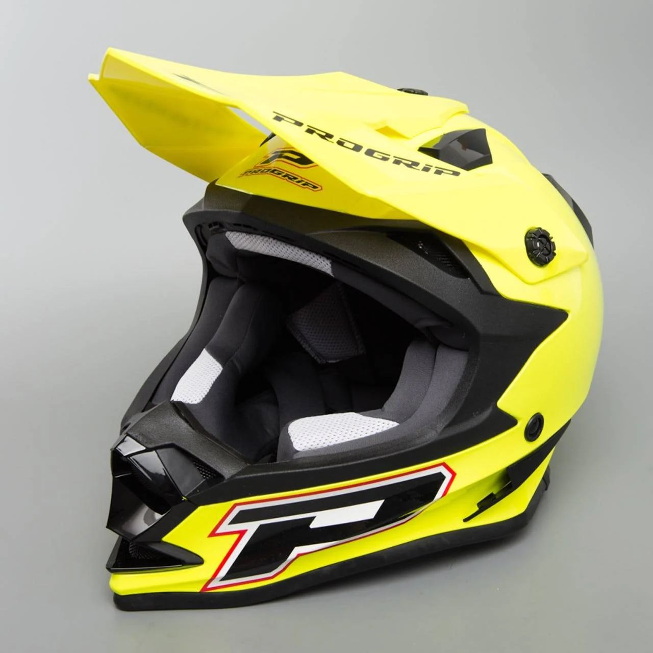 Casco progrip 3191 cross enduro yell fluo, foto 2