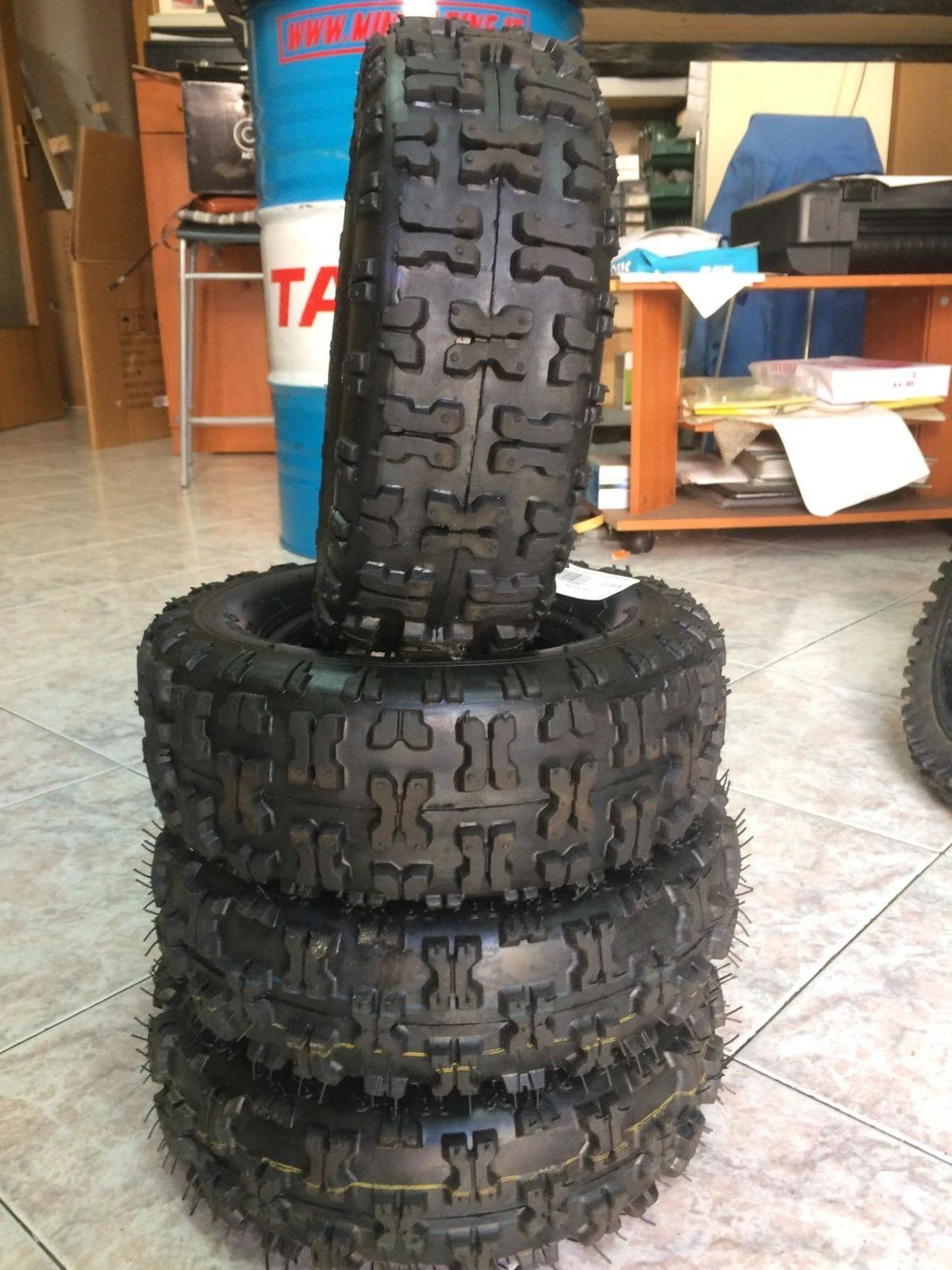 Treno completo 4.10-6+13x5.00-6 tassellata