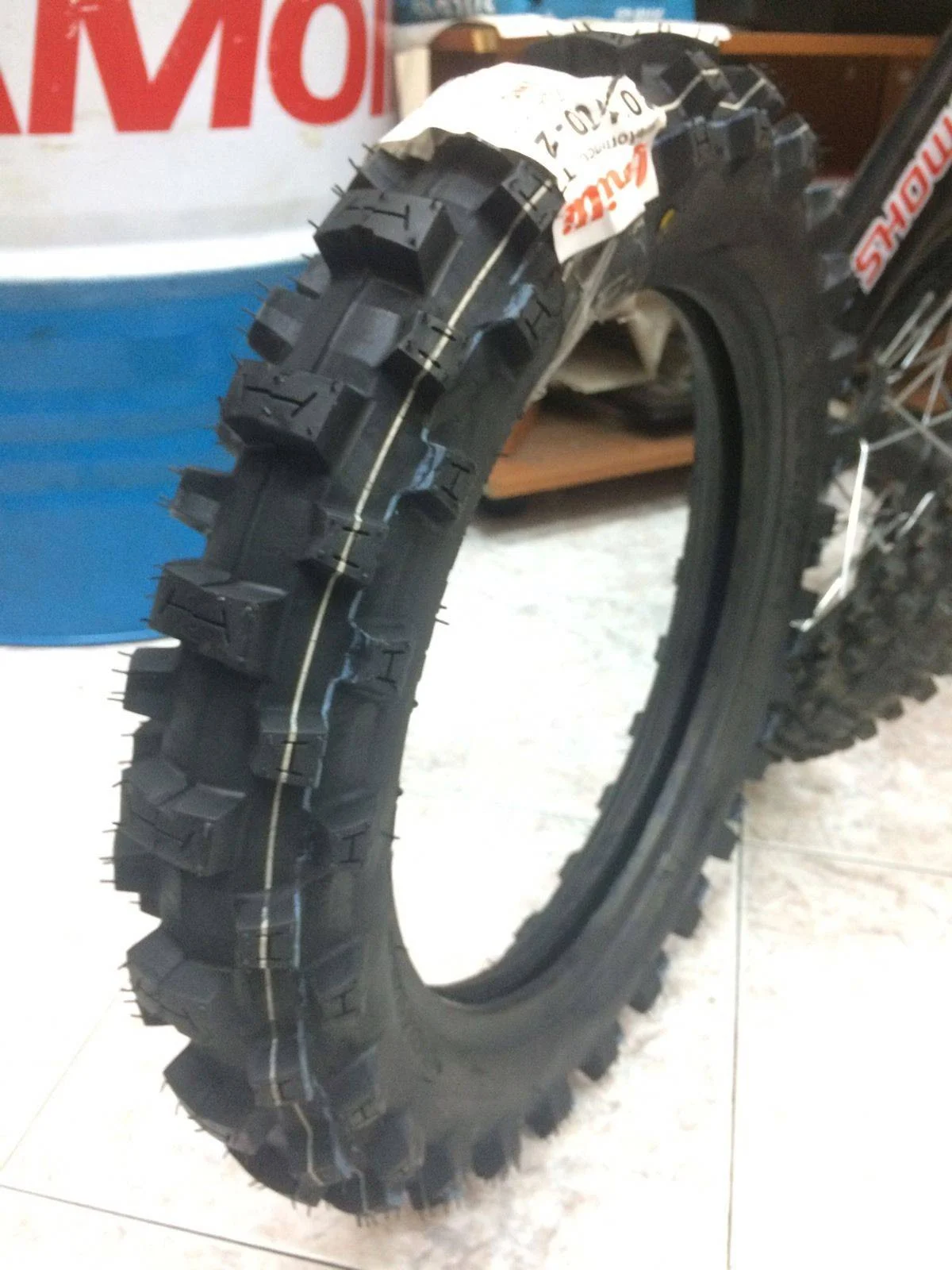 Gomma pneumatico cross UNILLI 80/100-12 modello 7303, foto 2